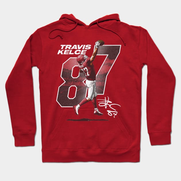 Travis Kelce Kansas City One-Handed Catch Hoodie by Buya_Hamkac